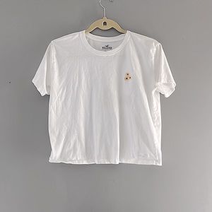 White crop top- tee shirt